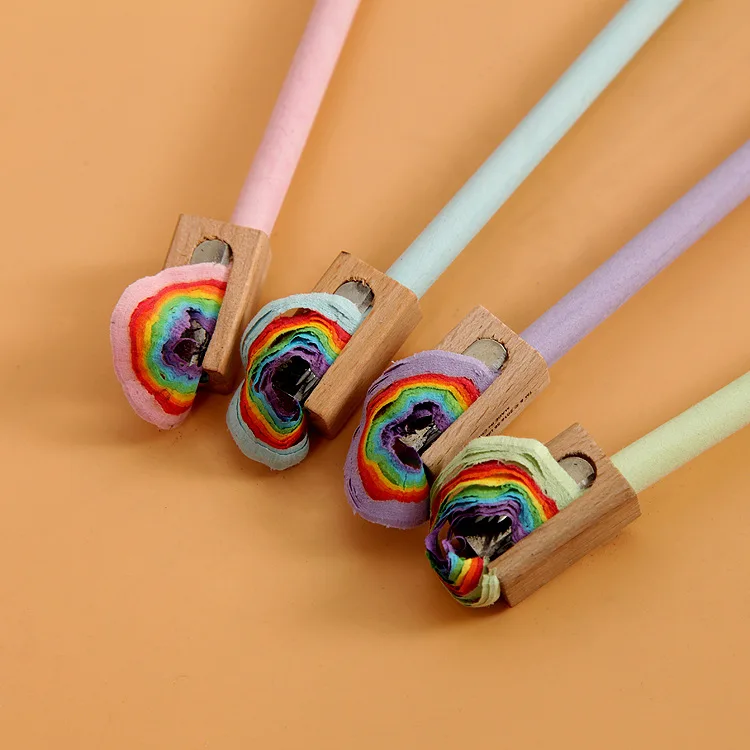 New Eco Friendly Rainbow Newspaper Pencil