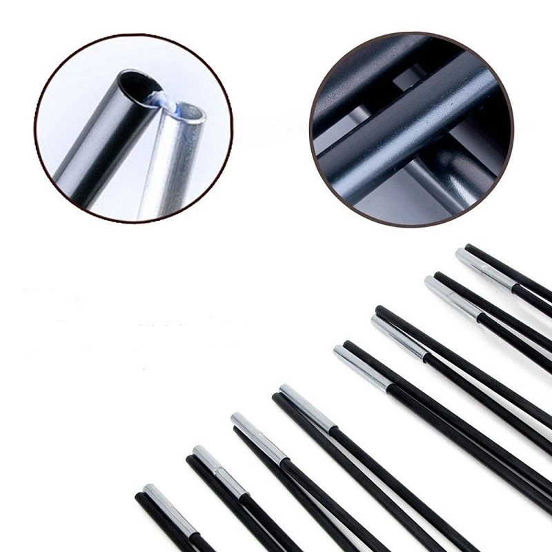 
Fiberglass tent pole with ferrule and rope 