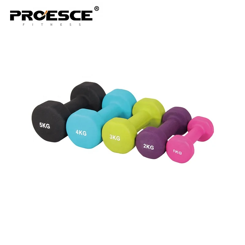 Wholesale fitness women used neoprene dumbbell