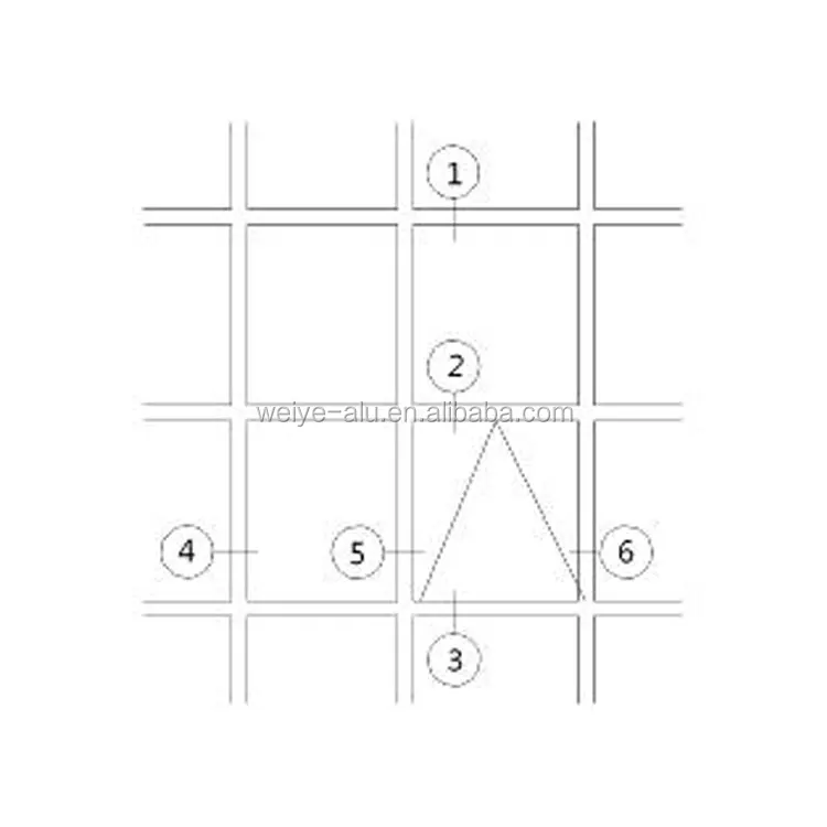 Weiye 60 100 series thermal insulating glass Ventilation curtain wall with exposed frames