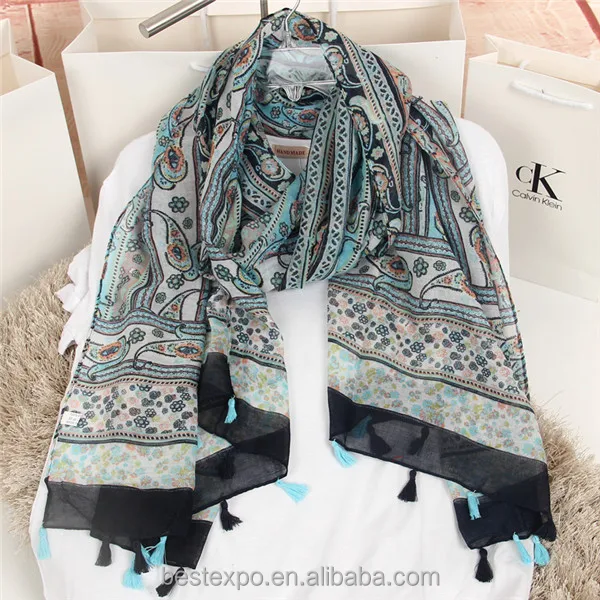 wholesale new pashmina shawl with fringe stylish muslim hijab malaysia fashion scarf