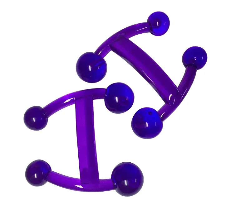 Oempromo promotional gift custom manual H Shaped body relaxing plastic massager