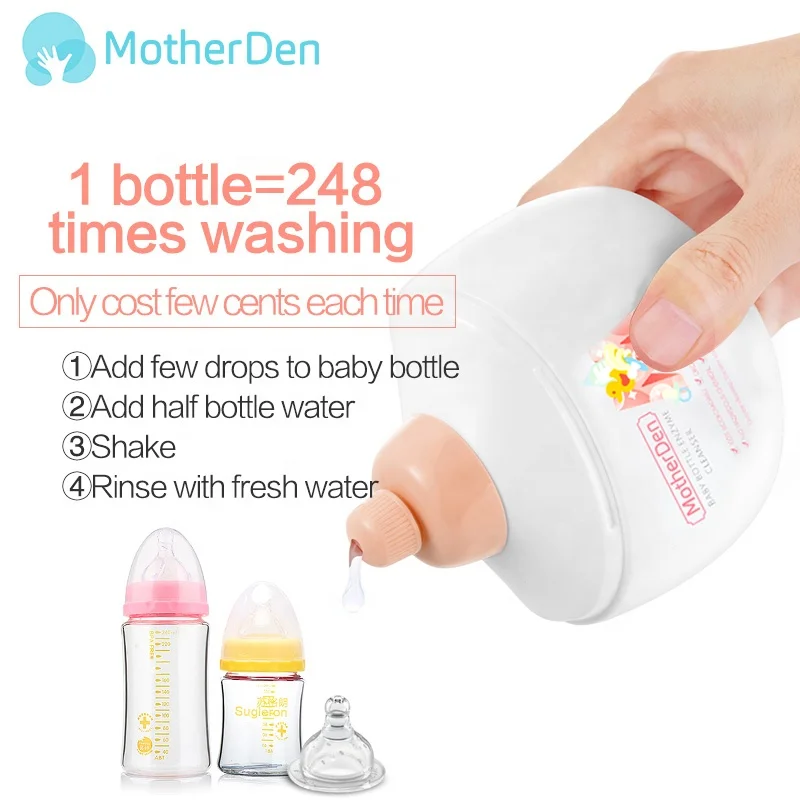 Natural enzymes, Perfume free Washing up liquid for baby milk bottle