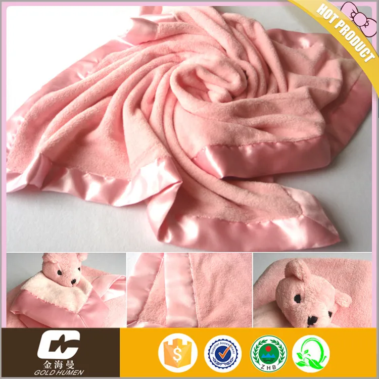 cobijas para bebes para bebe al mayoreo satin baby mink blanket with toy
