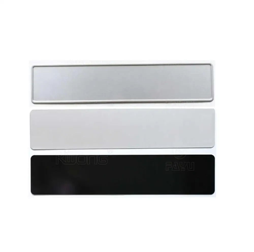 Euro Blank Aluminum Serial Number Plate with Reflective Film