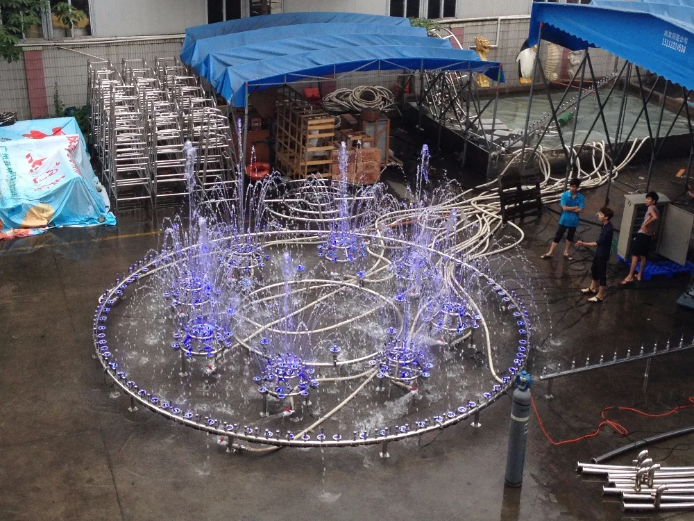 how to draw a musical dancing fountain design