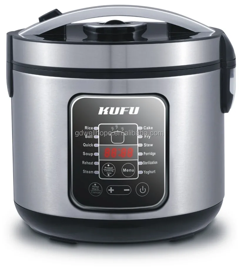 Multipurpose Programmable Digital ELectric Multi Cooker 6L Food Steamer Rice Cooker with Non-Stick Bowl