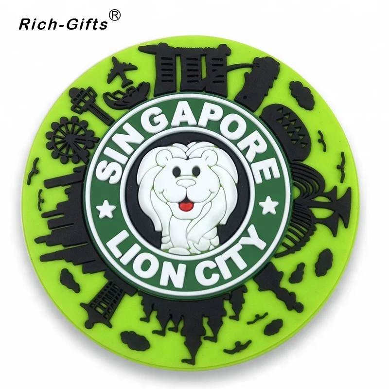 
Distinctive Cartoon Merlion Rubber Key Rings 