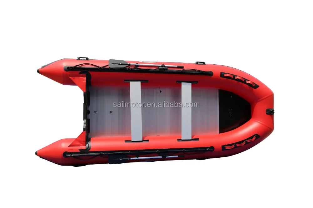 SAILSKI 4.7m inflatable boat, PVC or Hypalon fabric, Heavy duty aluminum floor