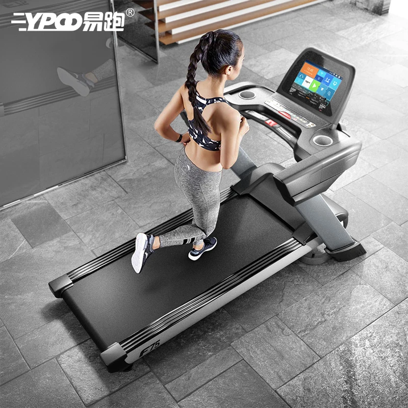 Speed fit YPOO treadmill APP control Commercial body fit  treadmill  flat GYM Commercial Treadmill Big Screen