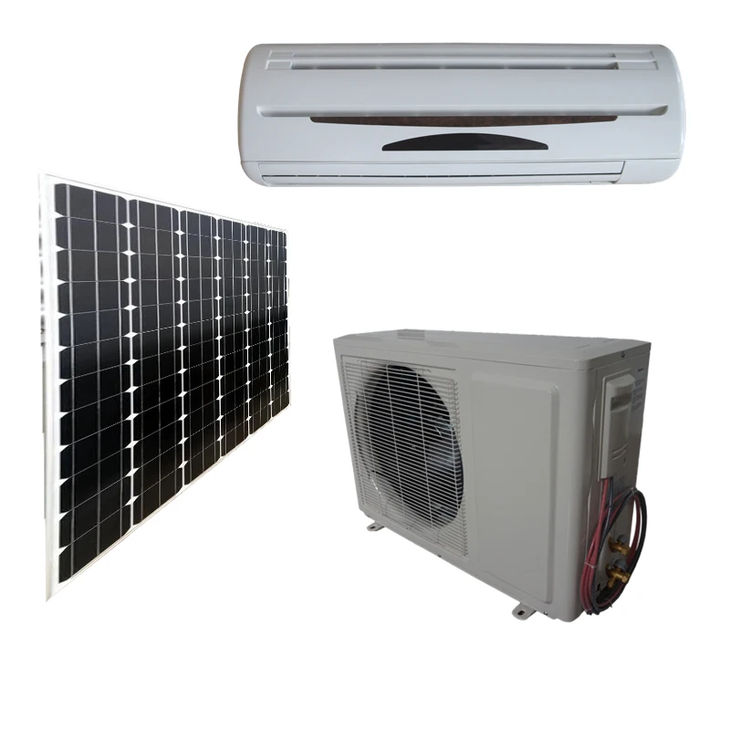 Solar Air Conditioners AC/DC dual power 9000btu Solar powered split air conditioners