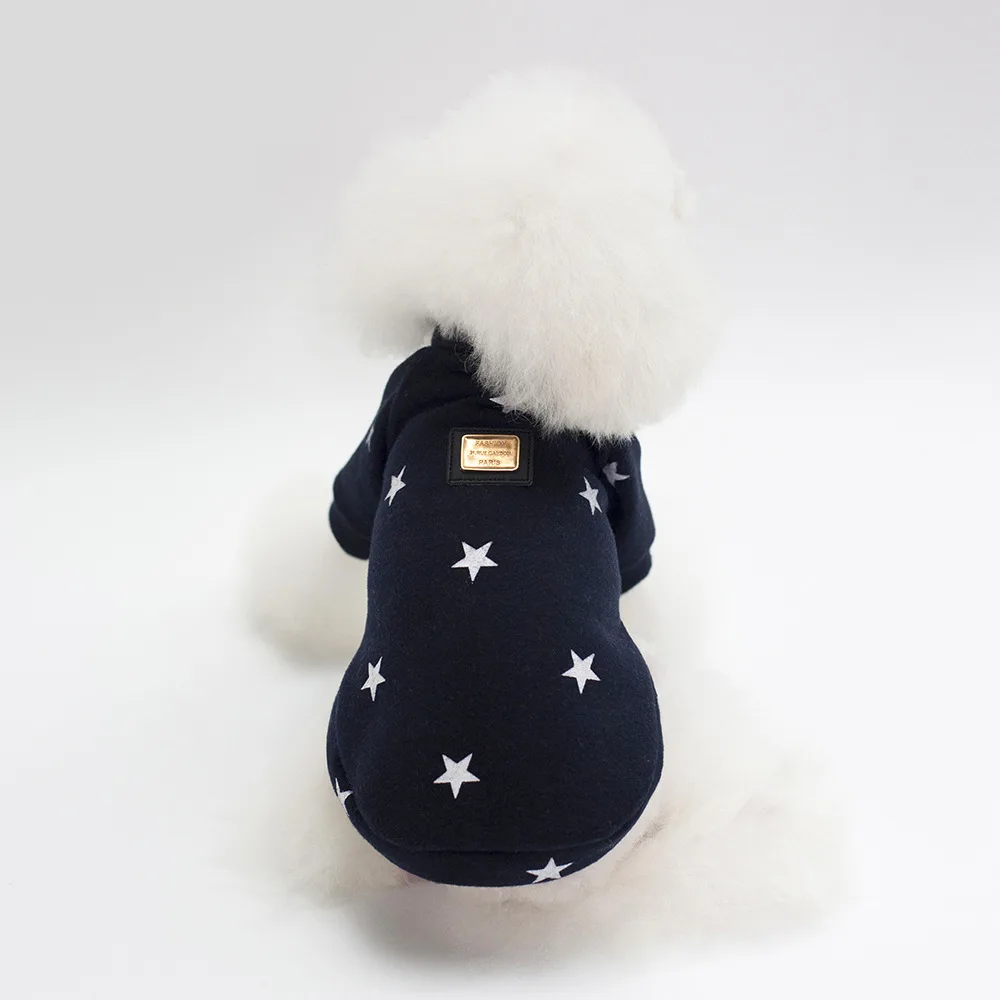 Top Sale Pet Vest Teddy Autumn Dog Winter Star-Patterned Clothes Pet Cute Clothes Wholesale