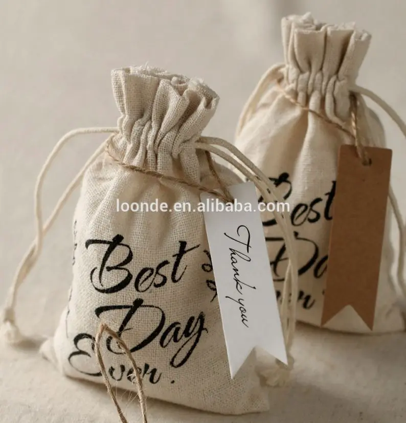 
High quality linen sachets lavender bags for wedding favor 