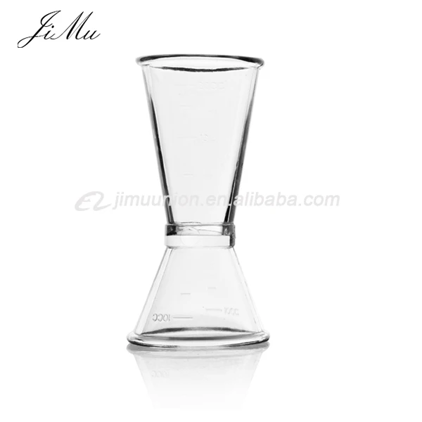 Wholesale double head Acrylic plastic bar wine double Cocktail Bar jigger measuring cups