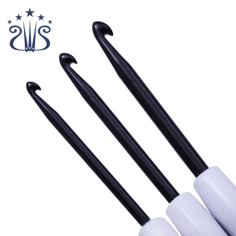 QZLKNIT 8pcs Knitting Needles Set Aluminum Crochet Needles Plastic Crochet Hook Set