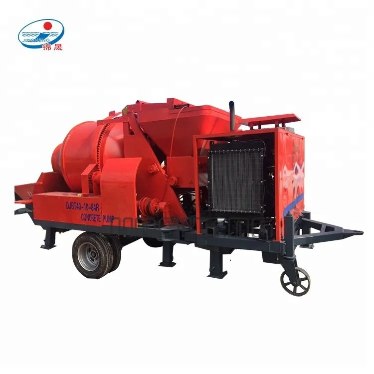 China electric motor diesel concrete cement mixer with pump JBS40 price