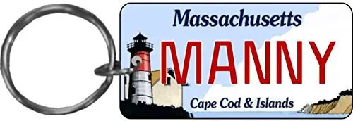 wholesale embossed aluminum metal retro license plate keychain