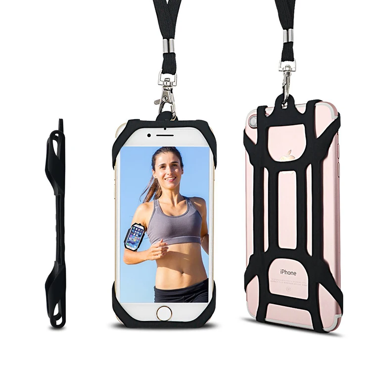 Good Quality Universal Cell Phone Case with Lanyard Neck Strap Phone case Card Holder