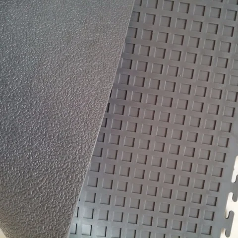 plastic pvc interlocking garage workshop warehouse gym floor tiles hidden lock vinyl flooring