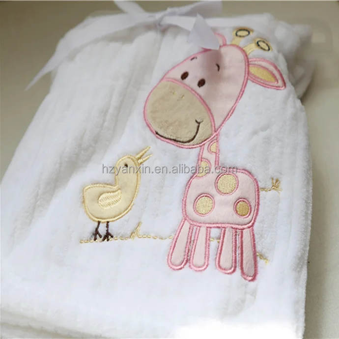 Super soft 100% polyester microfiber fleece baby blanket coral fleece kids blanket baby minky blanket