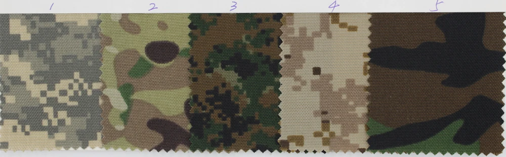 Водостойкая 1050d Мультикам камуфляжная нейлоновая cordura ткань с принтом под заказ с полиуретановым покрытием