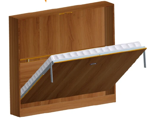 Side Mounted Hidden Murphy Wall Bed Mechanism with Automatic Vertical Legs
