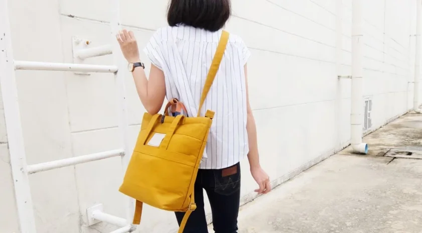 Wholesale Designer Ladies Waxed Canvas Shopping Bag Multifunction Canvas Tote Bag High Quality Canvas Backpack Bag