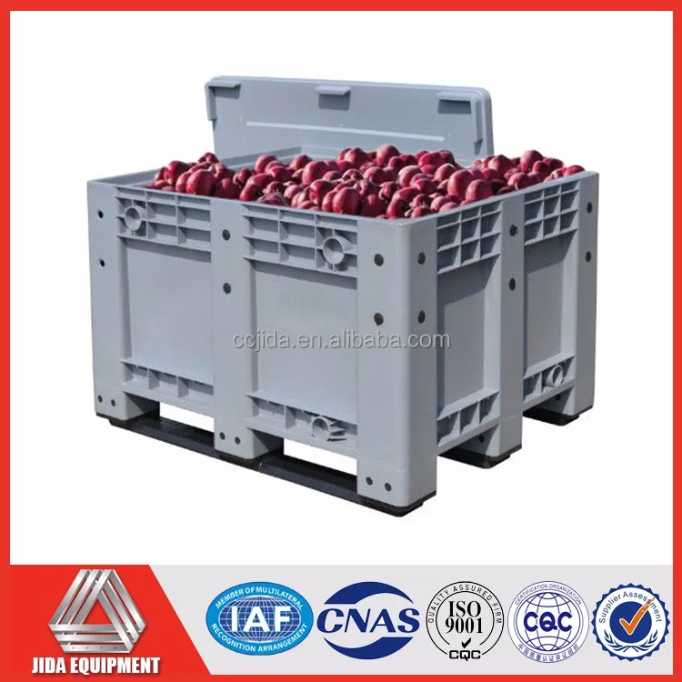 Склад для хранения пластиковых использовать фрукты части бункеров для продажи