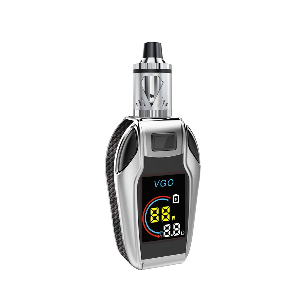 
Huge Battery Supply Variable Voltage 80W Colorful Digital Display Vape Mod Starter Kit 80w LED screen Box Mod 