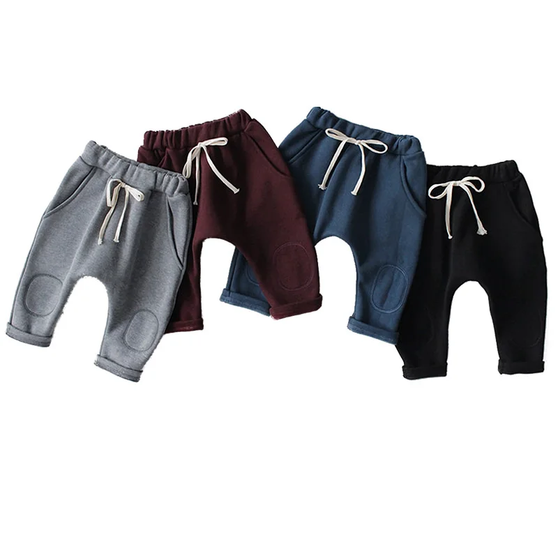 BKD оптовая продажа, флисовые шаровары для маленьких мальчиков, простые пользовательские детские штаны для подгузников