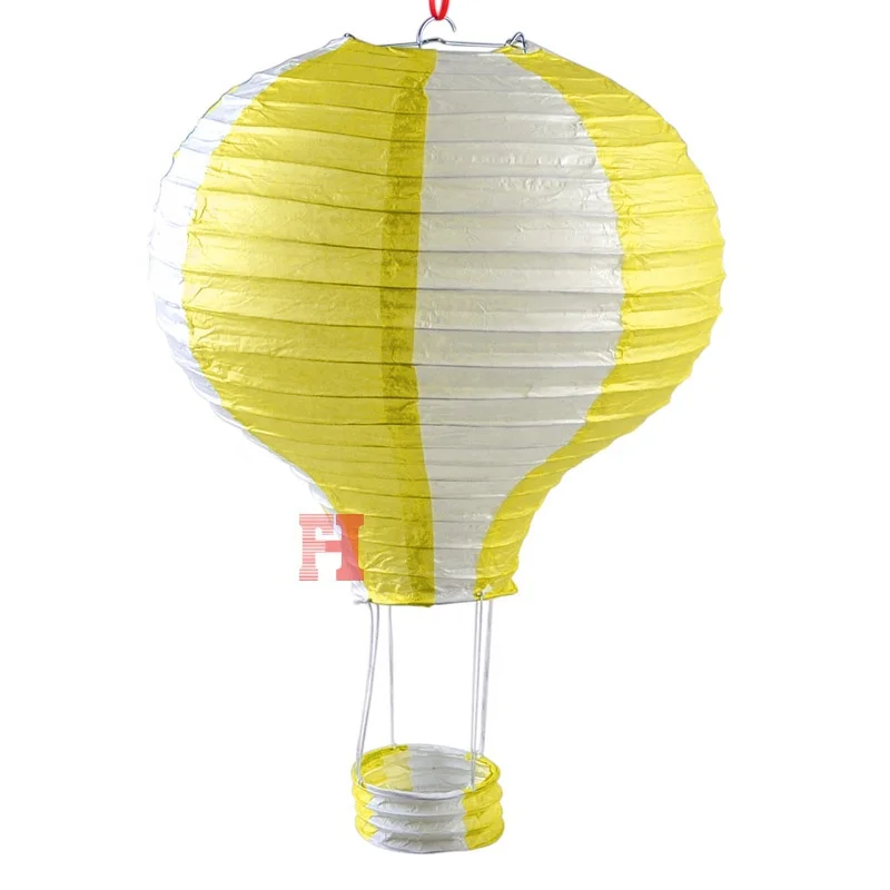 Hot Air Balloon Shaped Paper Sky Lantern For Kids Birthday Party Wedding Decoration