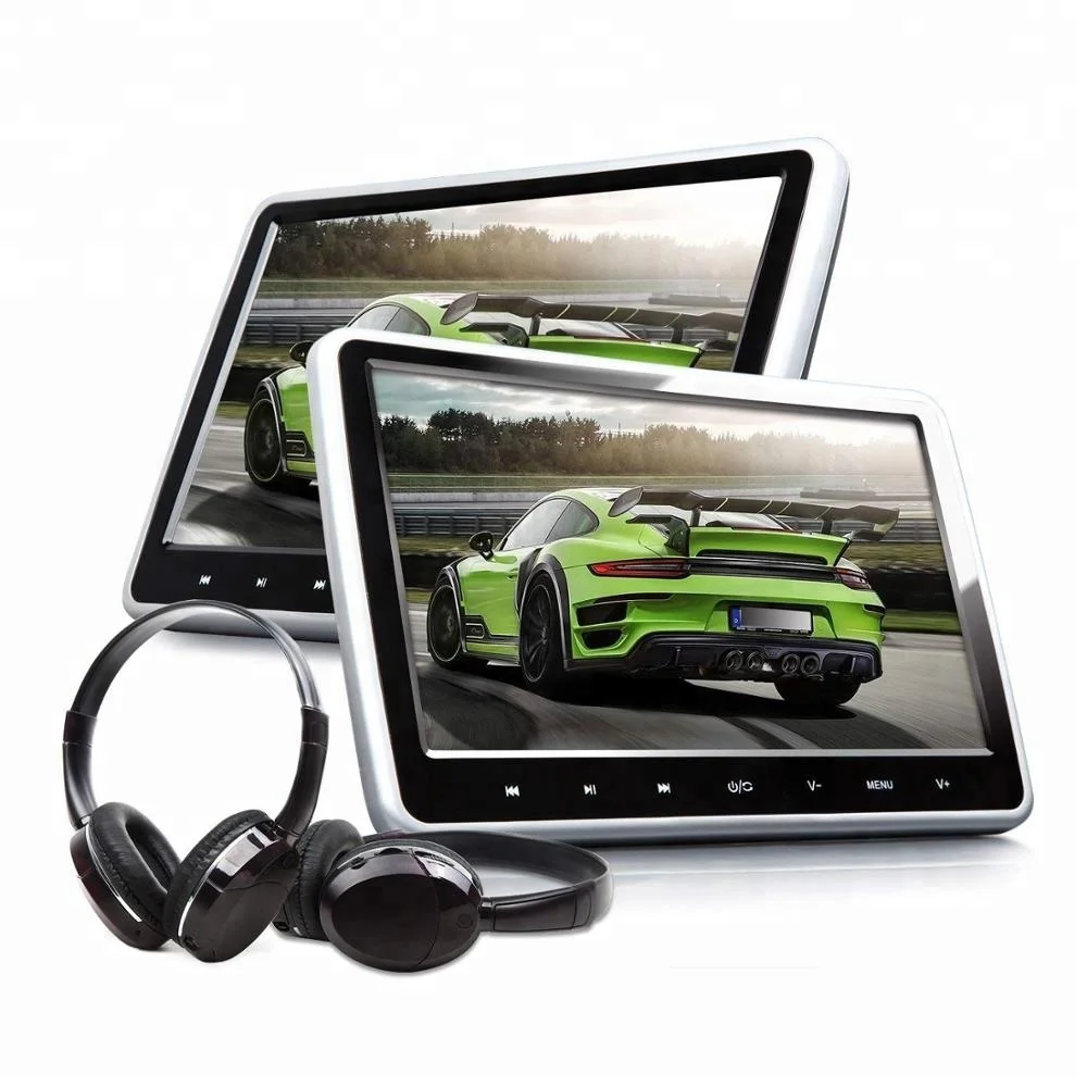 Wide screen 10.1inch car DVD player  headrest monitor tft lcd back seat TV monitor
