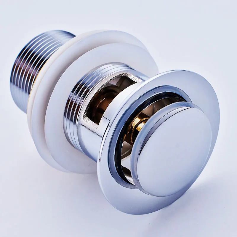 Stainless Steel Push Down Pop up Floor Drain Bathroom Basin Pop up Waster Sink Drain