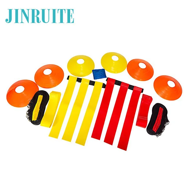 Flag Football Set & Referee Kit 10 Player 10 Belts 20 Flags 6 Large Cones 1 PVC Bag