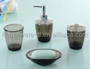 New Design bath accessories 4 pcs bath series 4 pcs bathroom set