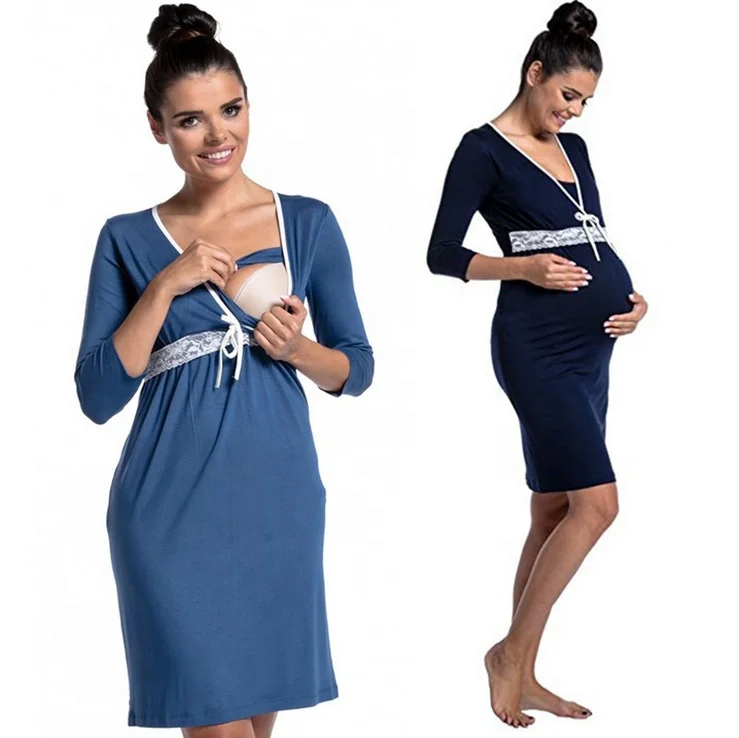 
Nursing Wear Maternity Nursing Breastfeeding Dress Breastfeeding Clothing Clothes Sleepwear For Pregnant Women Nursing Pajamas 