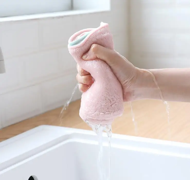 Hot selling microfiber  cleaning cloth for kitchen washing dish cleaning cloth with high quality