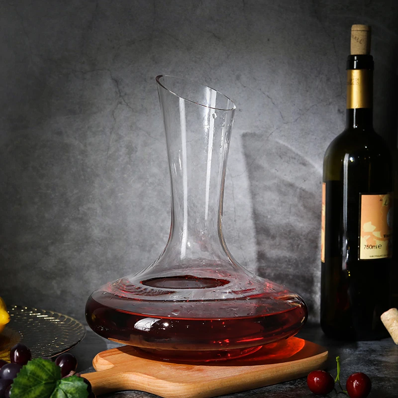 Hand Blown Cheap Clear Wine Accessories Custom Crystal Glass Wine Decanter