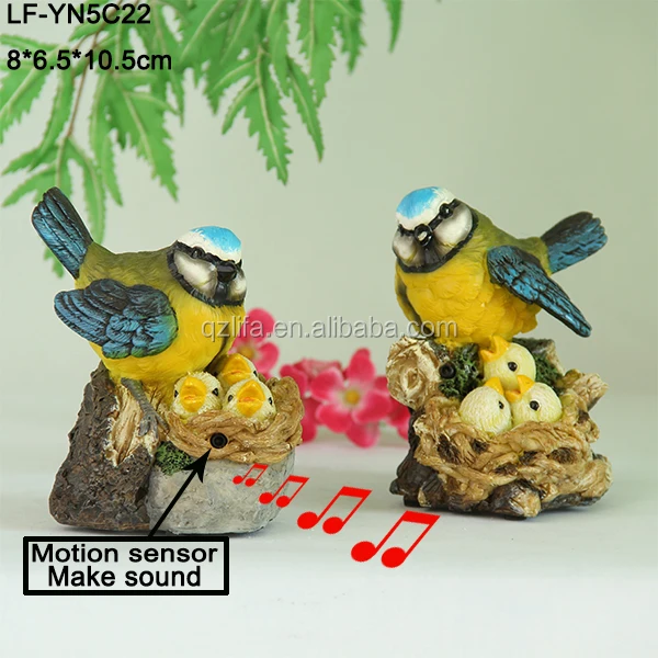 garden ornament birds decorative motion sensor resin sculpture birds from Quanzhou Lifa,polyresin crafts bird garden figures