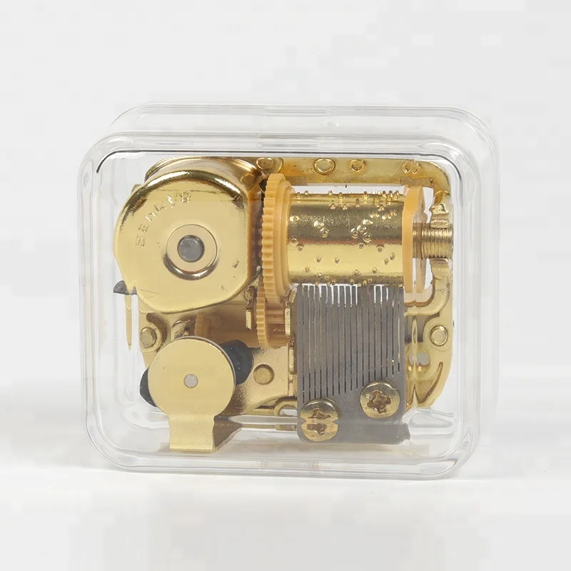 Rectangle Lucency Acrylic SANKYO Movement  Music Box