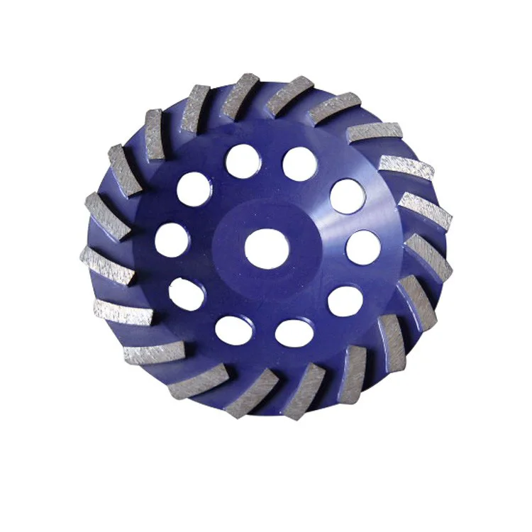 Concrete and Stone Polish Segmented Turbo Double Row Diamond Cup Grinding Wheel
