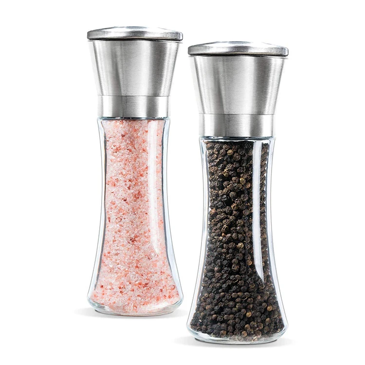 
Amazon Modern Kitchen Mini Glass Salt Pepper Mill and Salt Mill,Pepper Grind 