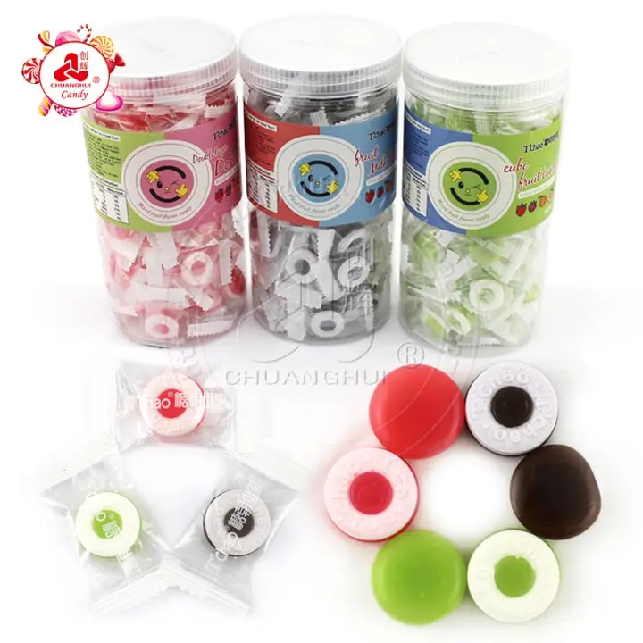 2 In 1 Sugar Free Button Candy in Jar