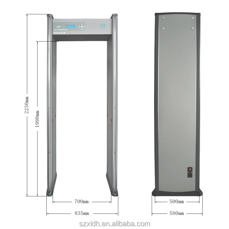 Fashionable 18zones waterproof Walkthrough Metal Door