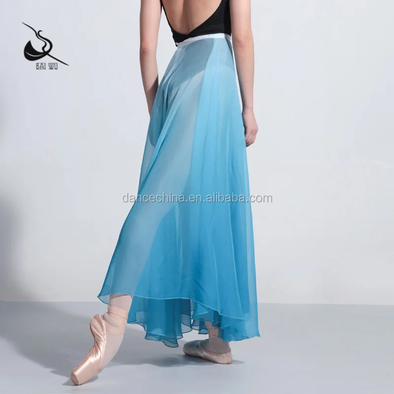 117145401 Long Skirt Ballet Dance Wrap Skirt