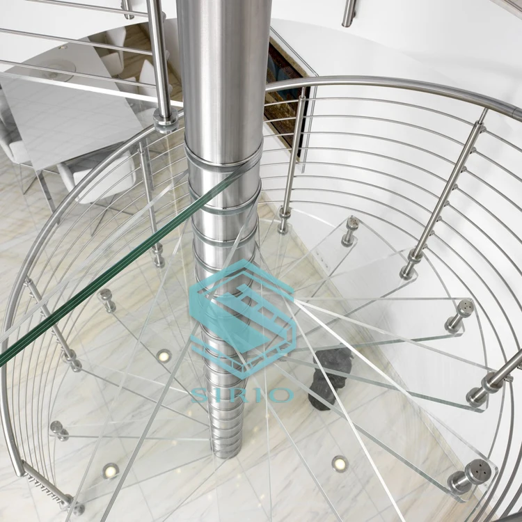 Крытый винтовая лестница открытый стали деревянные вращающиеся винтовая лестница