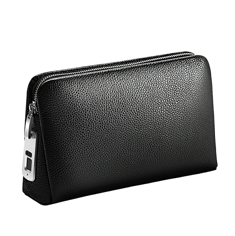 BUBM Leren Tassen Genuine Leather Fingerprint Lock Bag