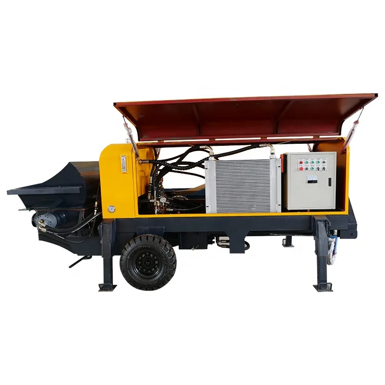 Portable Hydraulic Concrete conveying transport pump for high rise use