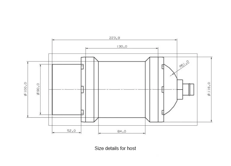 RS232 HY1610 underwater altimeters echo sounder for depth survey