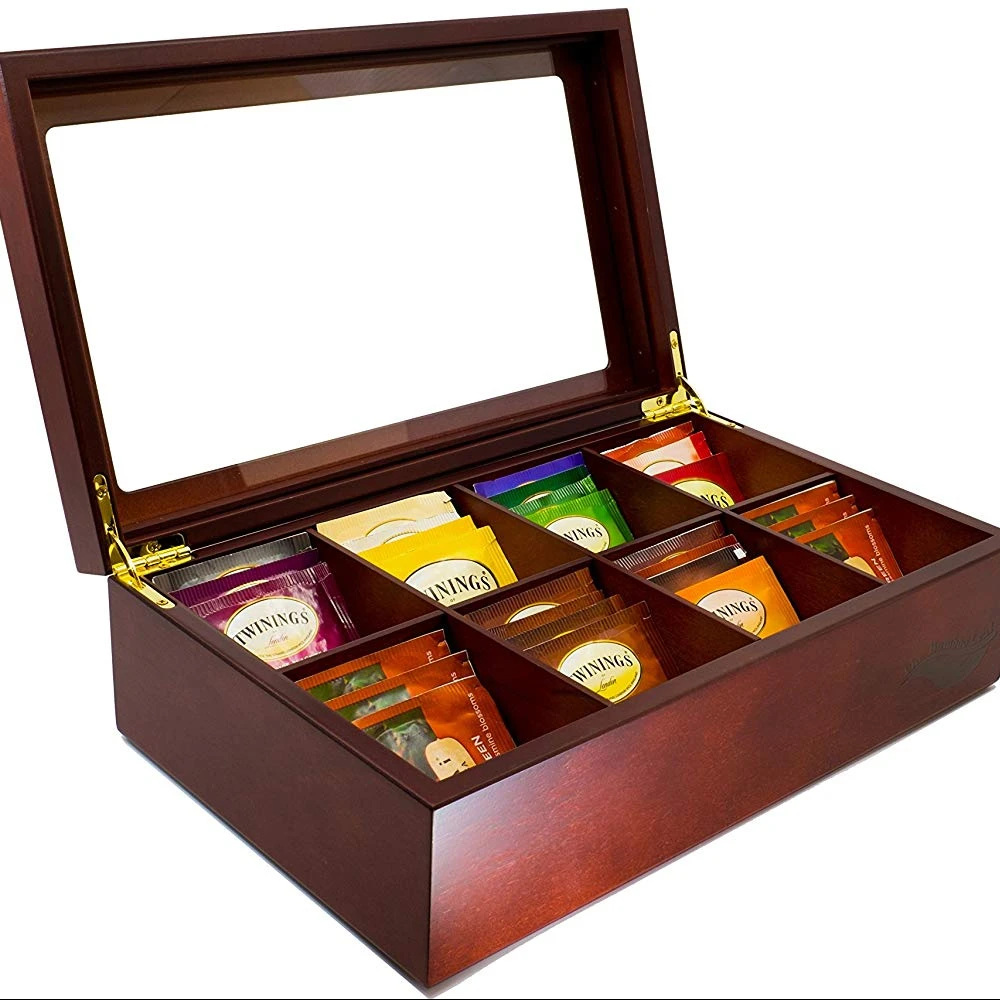 wooden  box , tea box